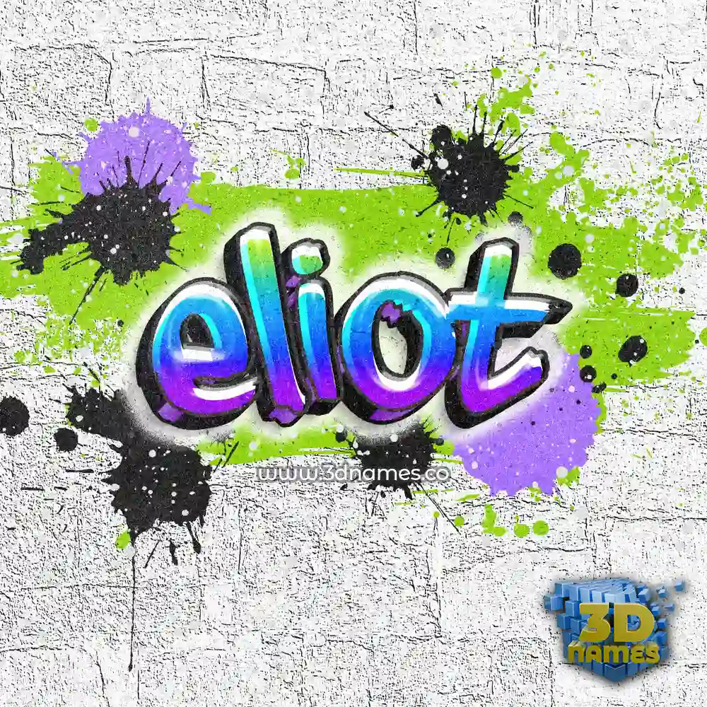 eliot in Graffiti Grunge style - 3D name wallpaper