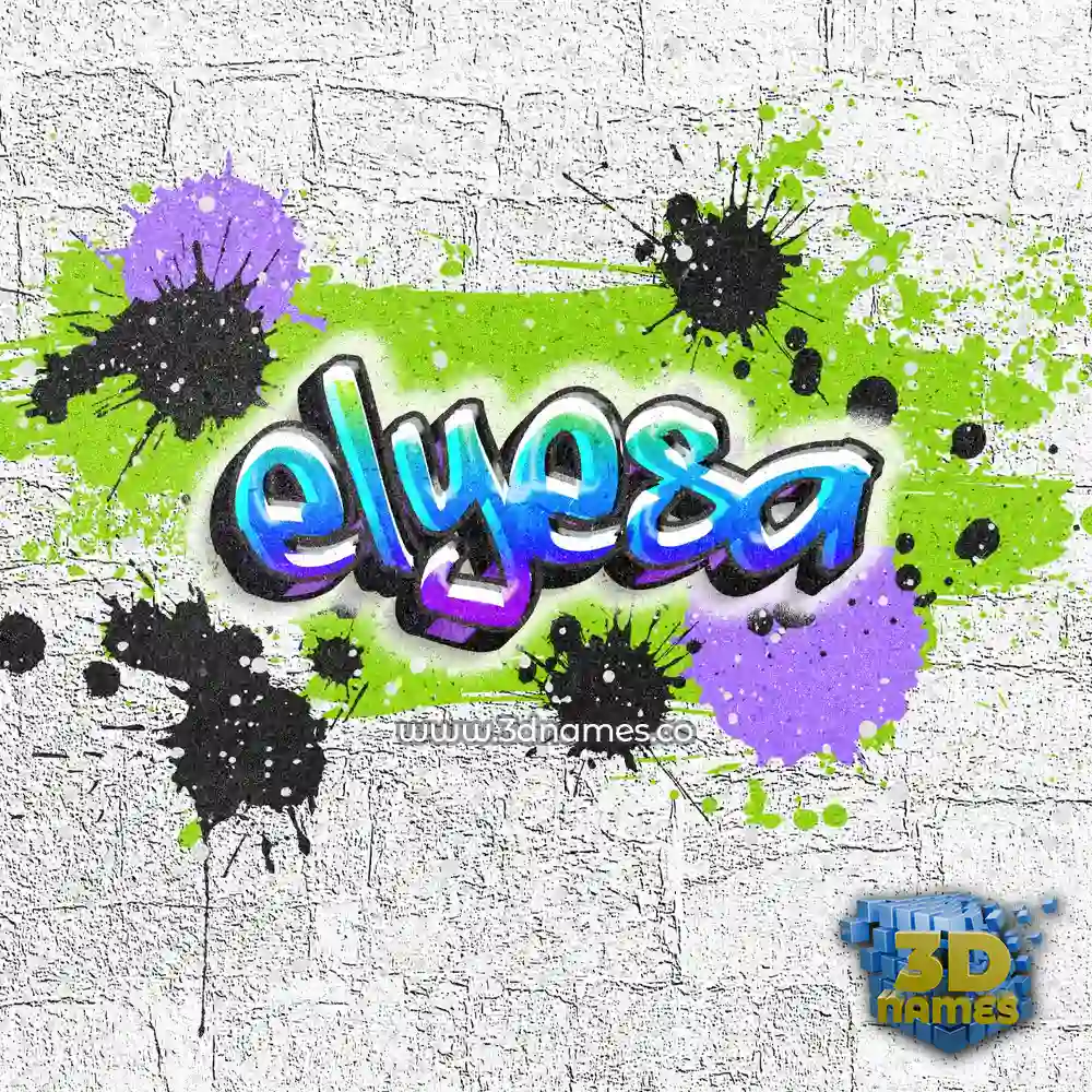 elyesa in Graffiti Grunge style - 3D name wallpaper