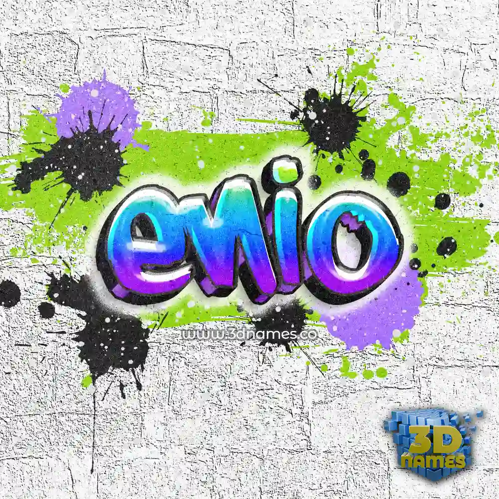 enio in Graffiti Grunge style - 3D name wallpaper