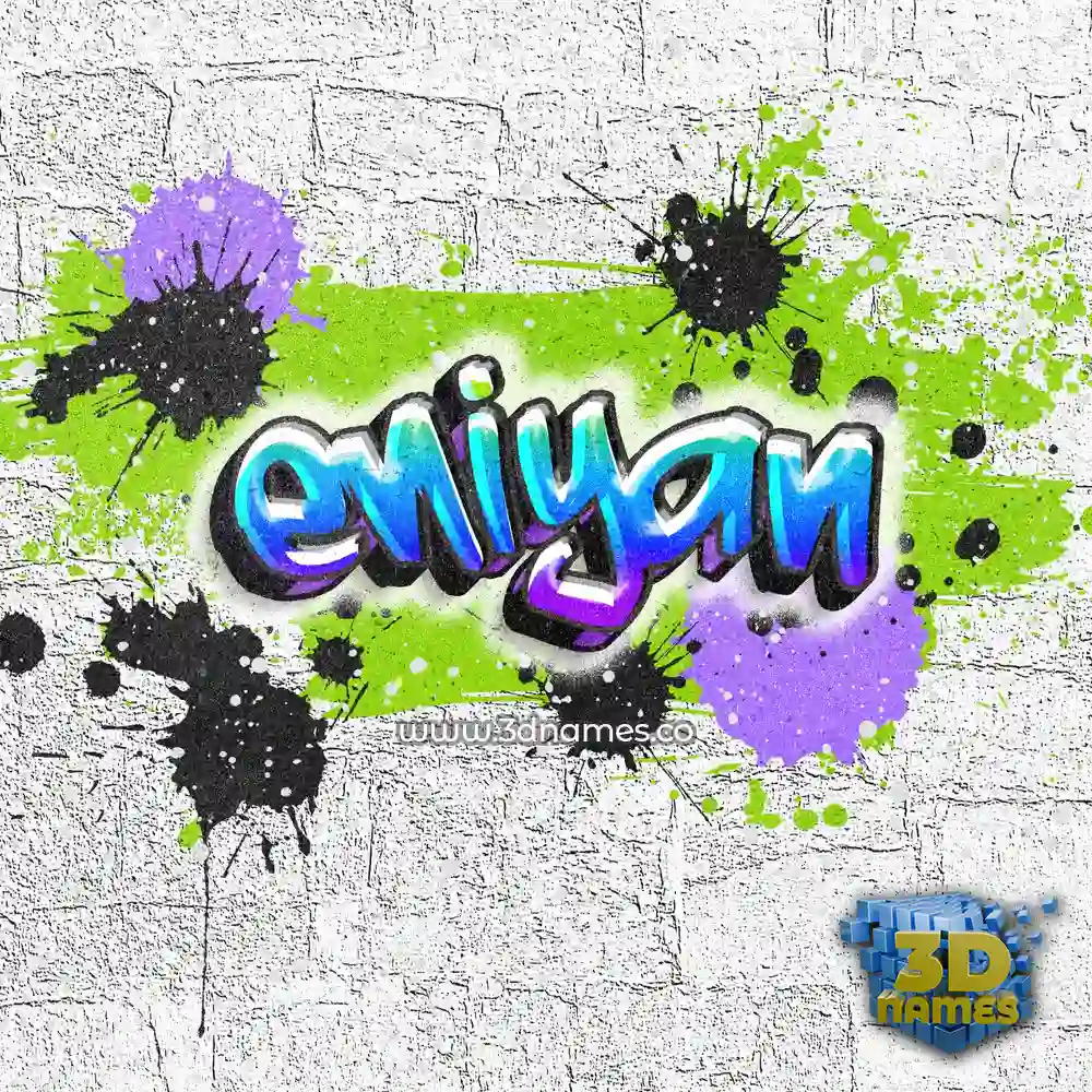eniyan in Graffiti Grunge style - 3D name wallpaper