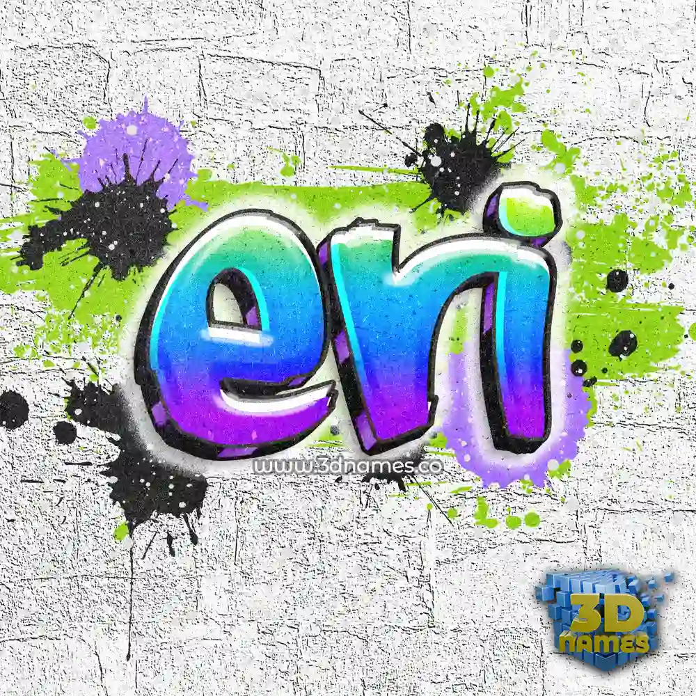 eri in Graffiti Grunge style - 3D name wallpaper