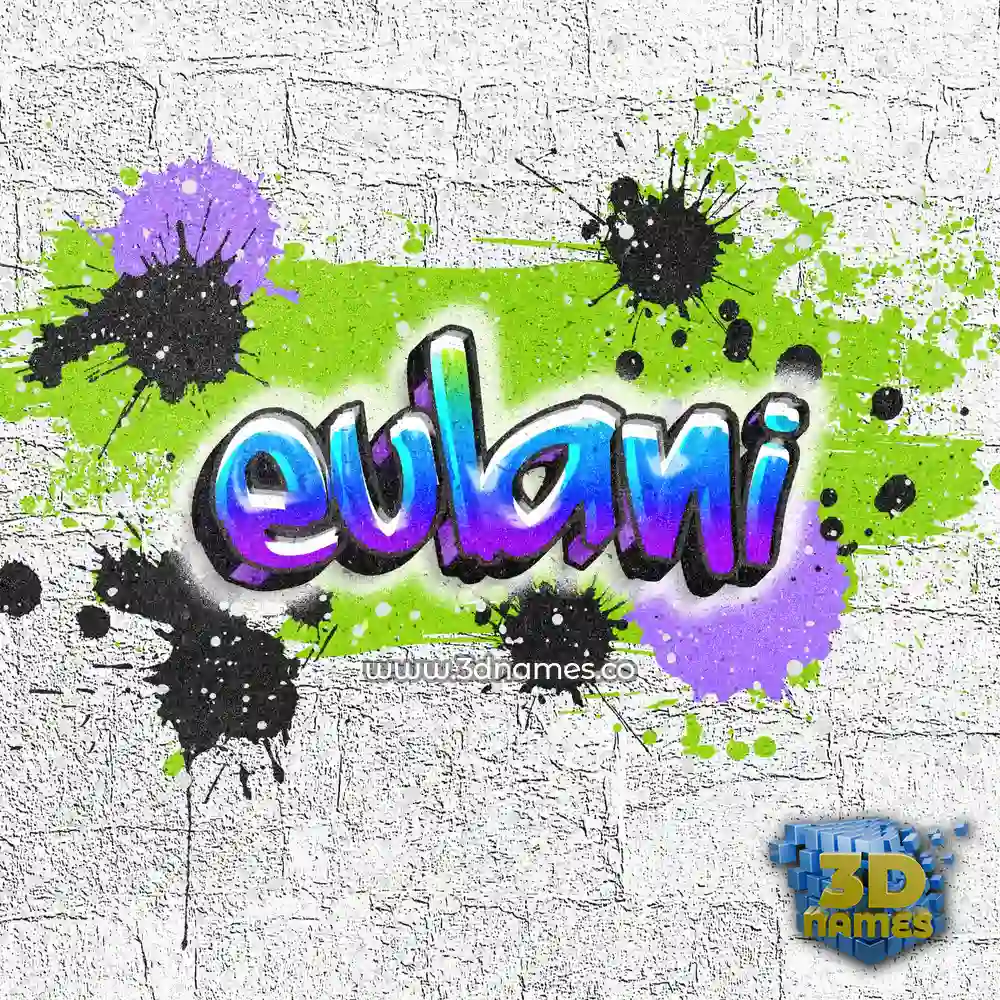 eulani in Graffiti Grunge style - 3D name wallpaper