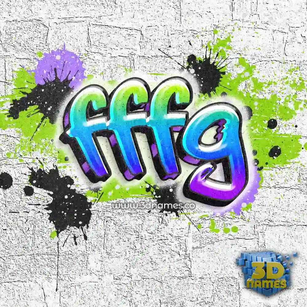 fffg in Graffiti Grunge style - 3D name wallpaper