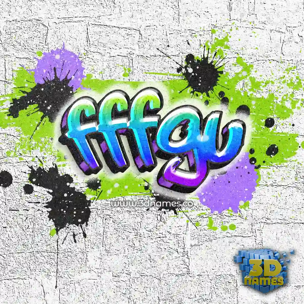 fffgu in Graffiti Grunge style - 3D name wallpaper