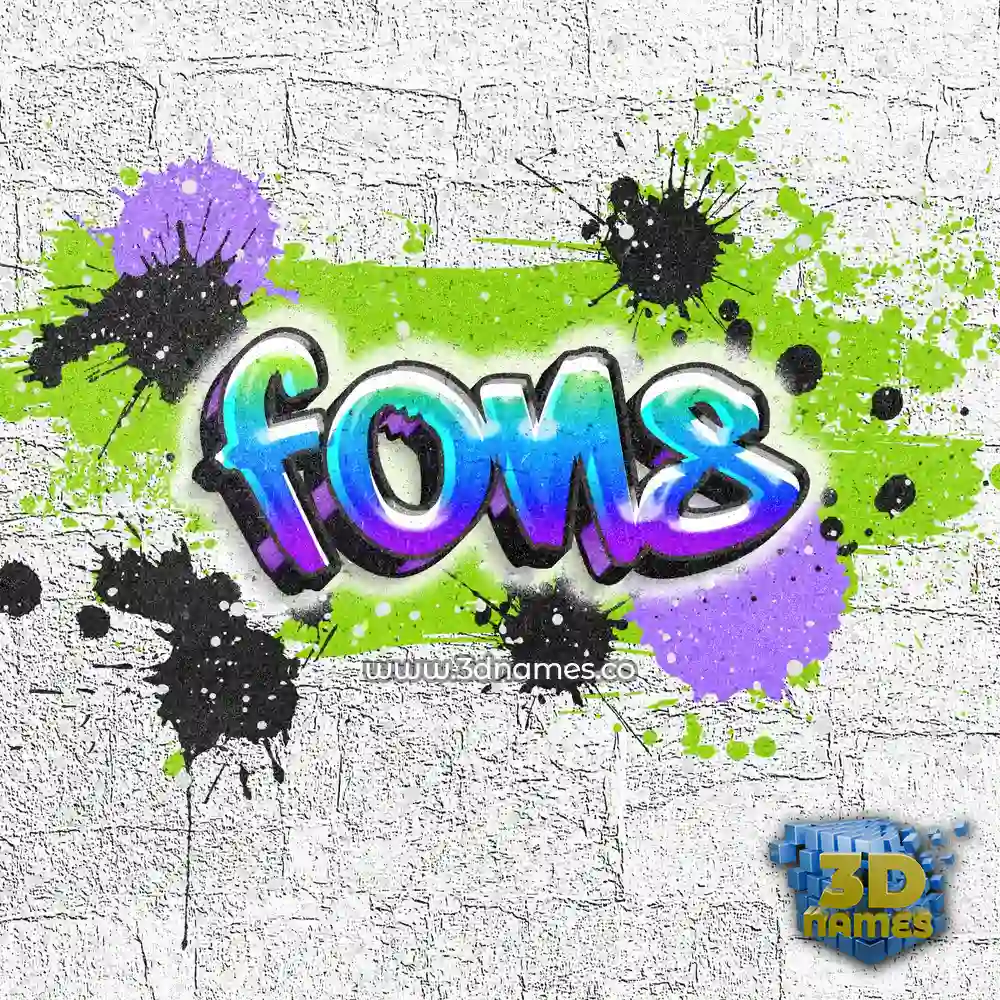 fons in Graffiti Grunge style - 3D name wallpaper