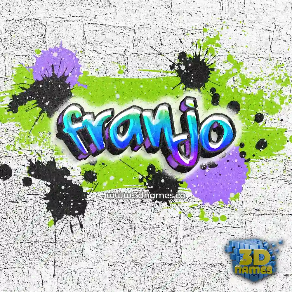 franjo in Graffiti Grunge style - 3D name wallpaper