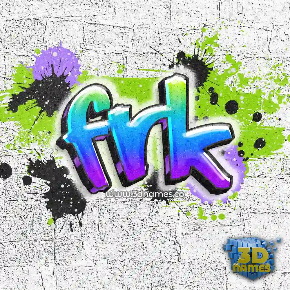 frk in Graffiti Grunge style - 3D name wallpaper