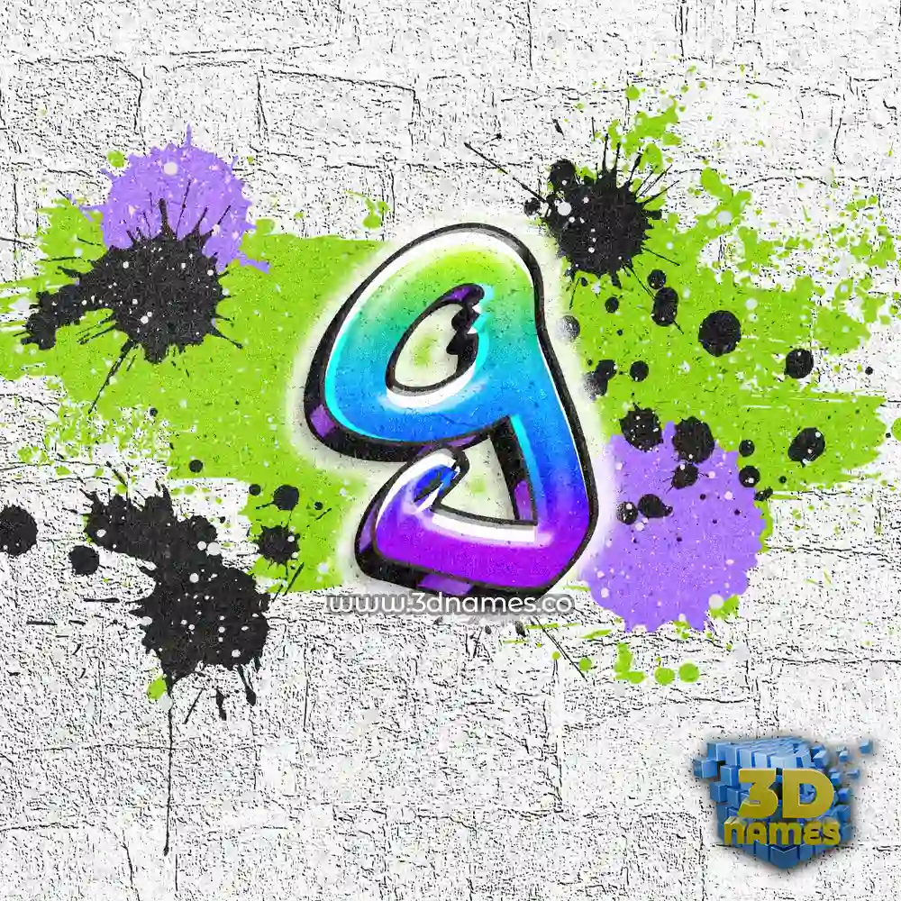 g in Graffiti Grunge style - 3D name wallpaper