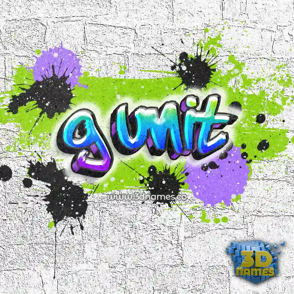 g unit in Graffiti Grunge style - 3D name wallpaper