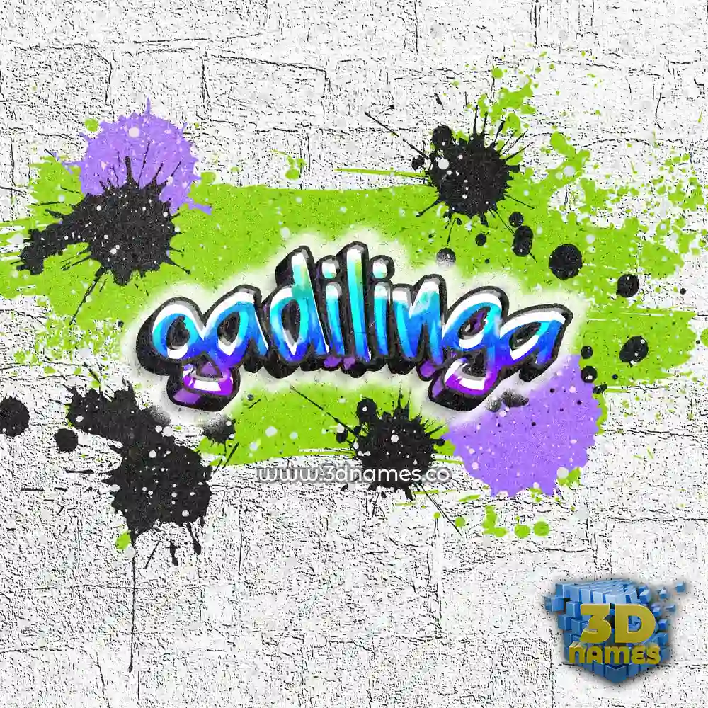 gadilinga in Graffiti Grunge style - 3D name wallpaper