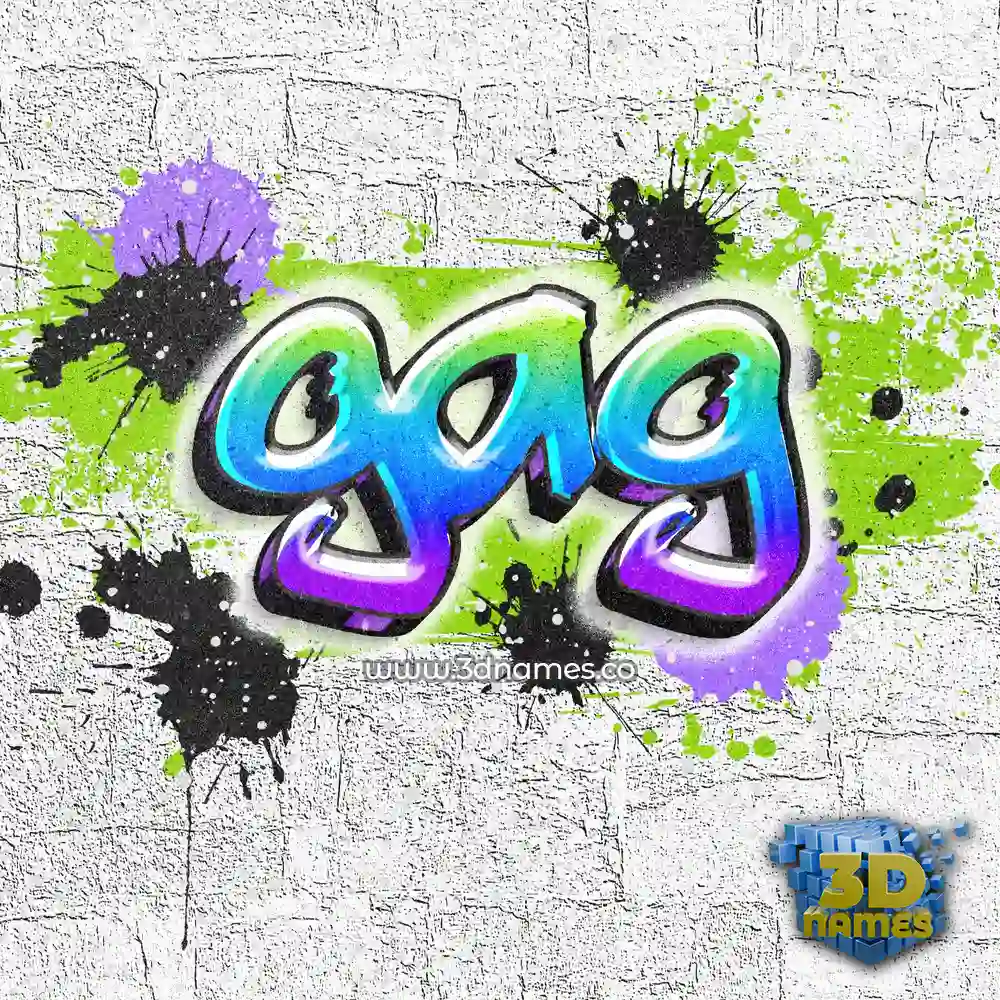 gag in Graffiti Grunge style - 3D name wallpaper