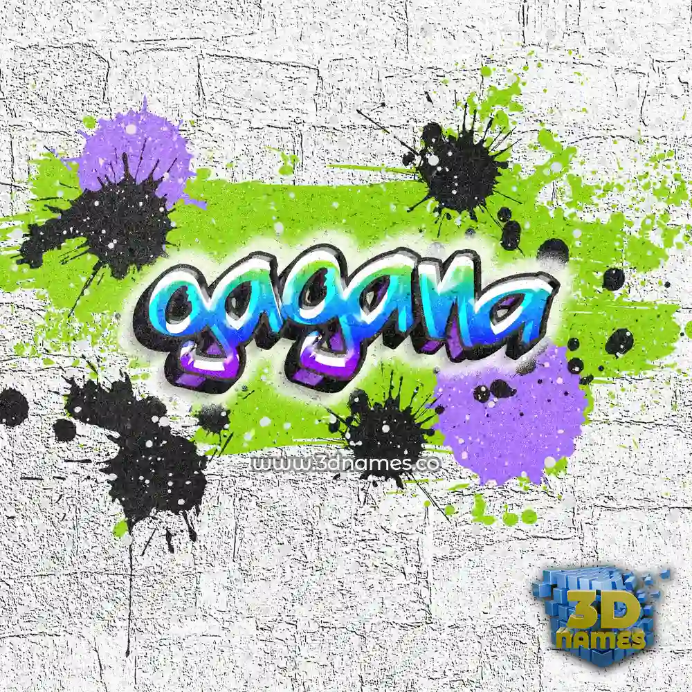 gagana in Graffiti Grunge style - 3D name wallpaper