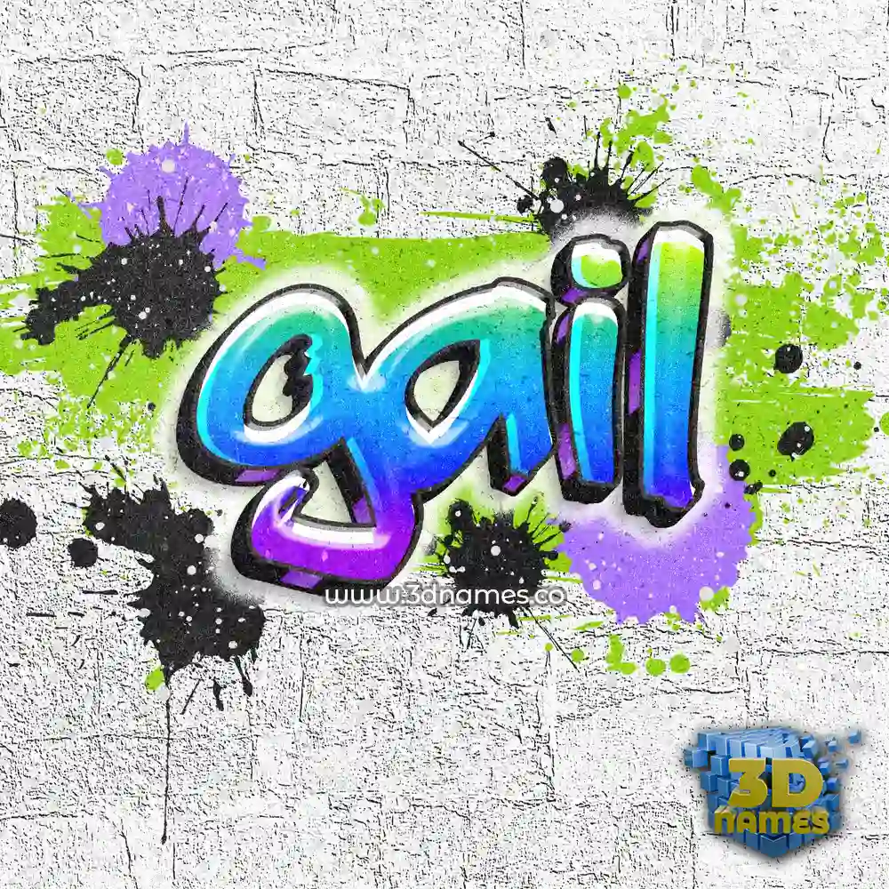 gail in Graffiti Grunge style - 3D name wallpaper