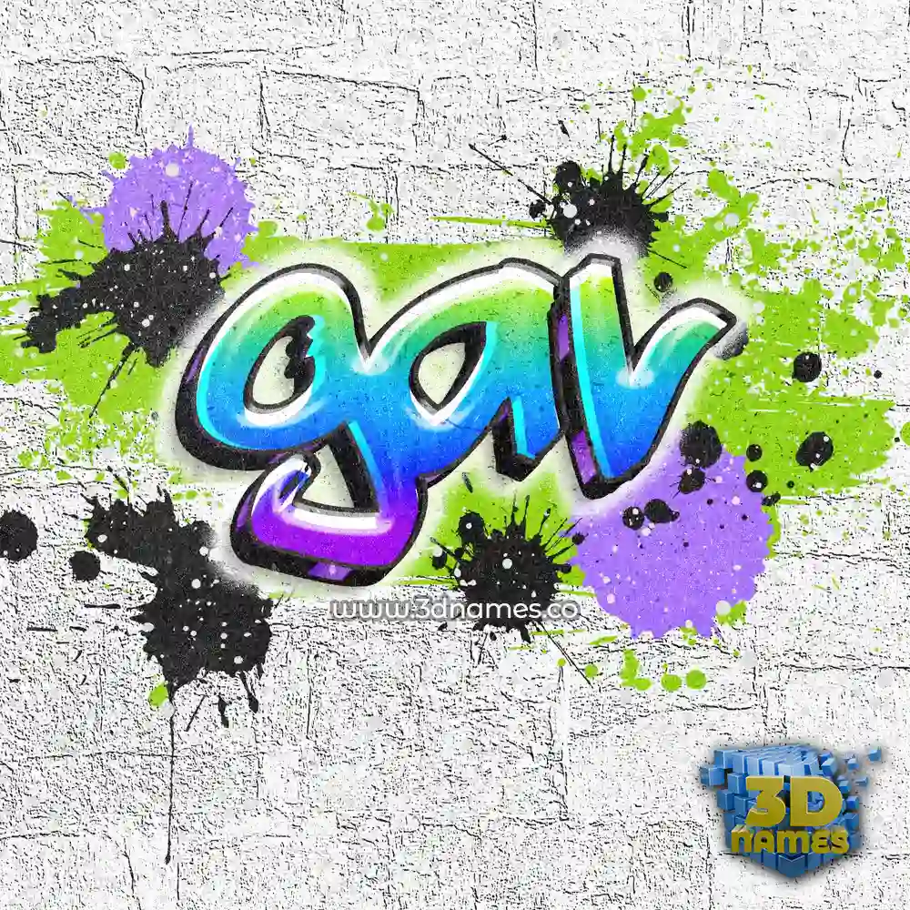 gav in Graffiti Grunge style - 3D name wallpaper