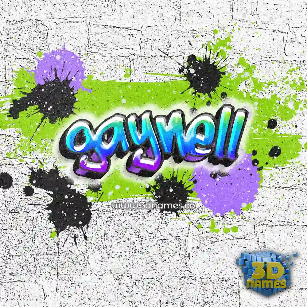 gaynell in Graffiti Grunge style - 3D name wallpaper