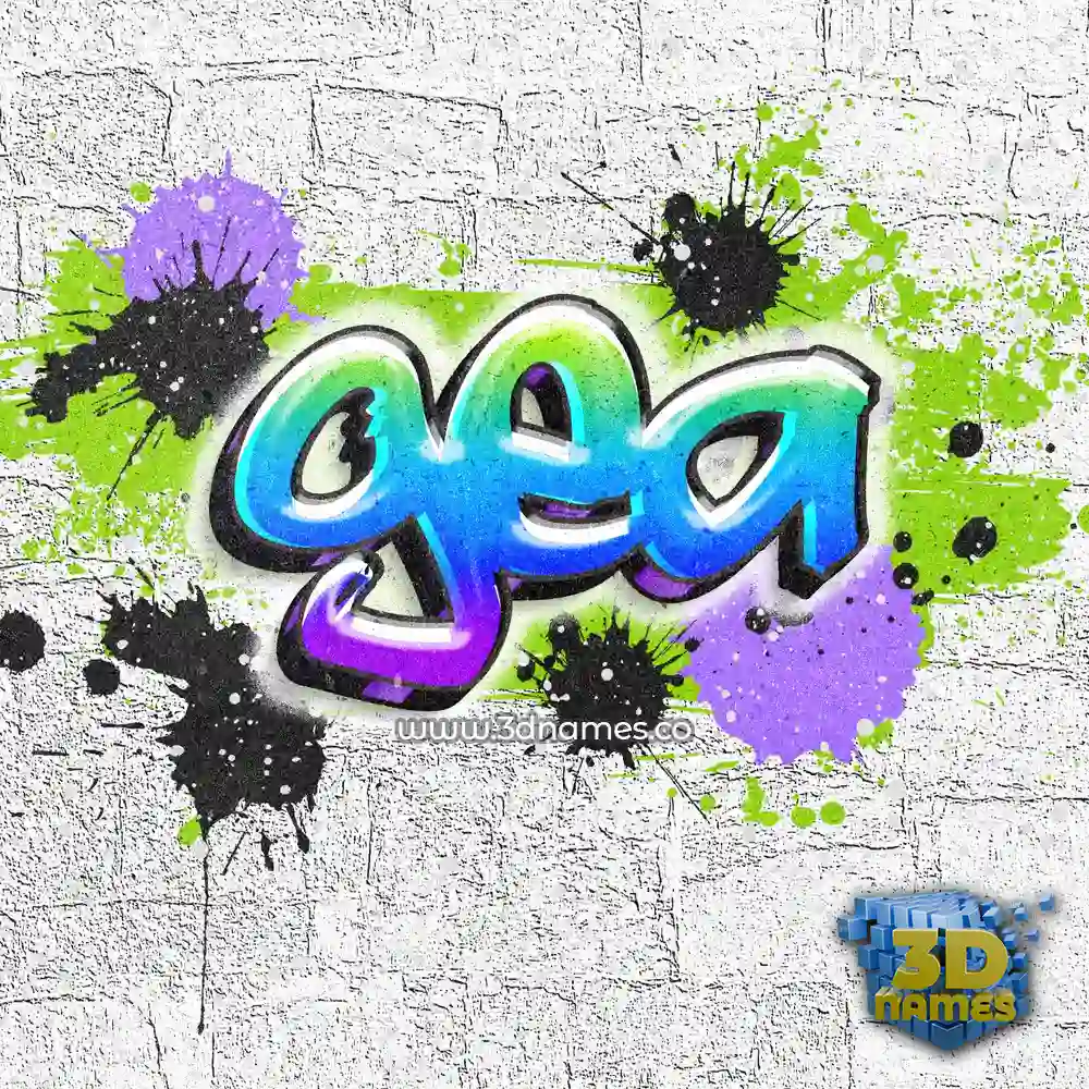 gea in Graffiti Grunge style - 3D name wallpaper