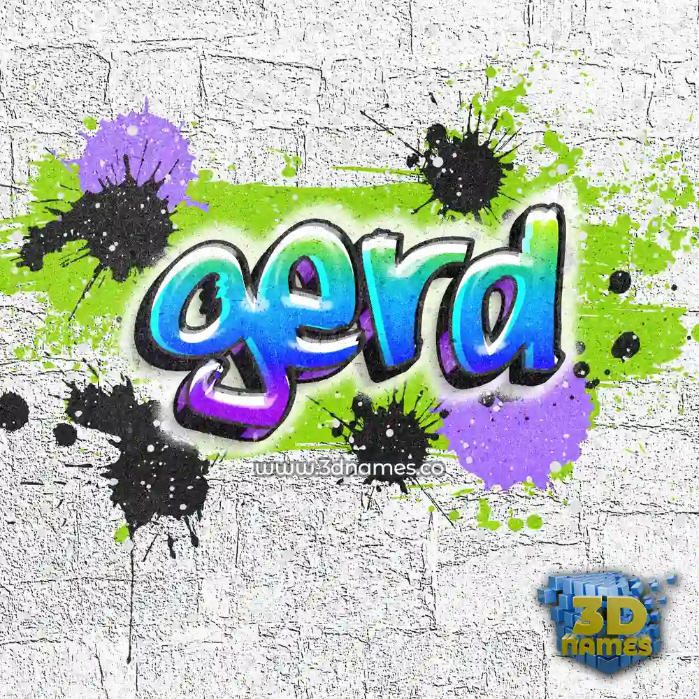 gerd in Graffiti Grunge style - 3D name wallpaper