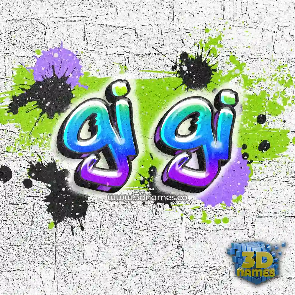 gi gi in Graffiti Grunge style - 3D name wallpaper