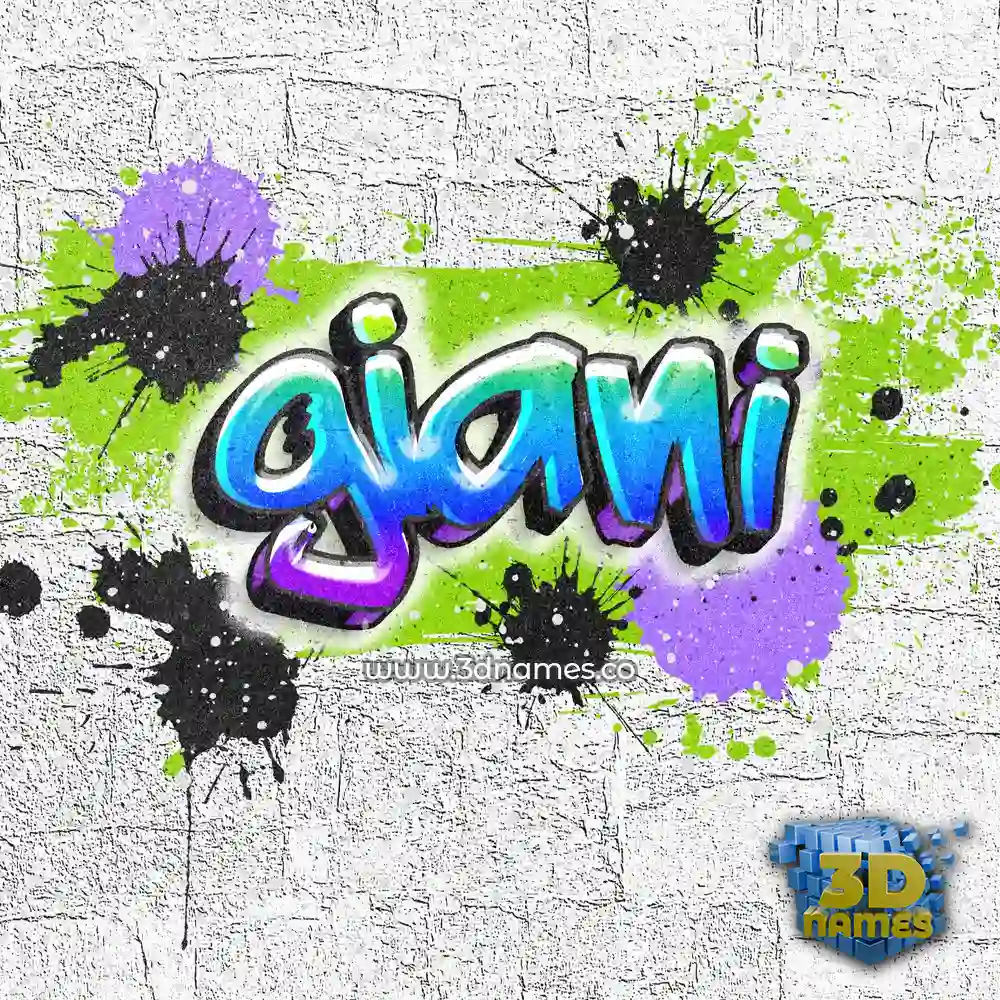 giani in Graffiti Grunge style - 3D name wallpaper