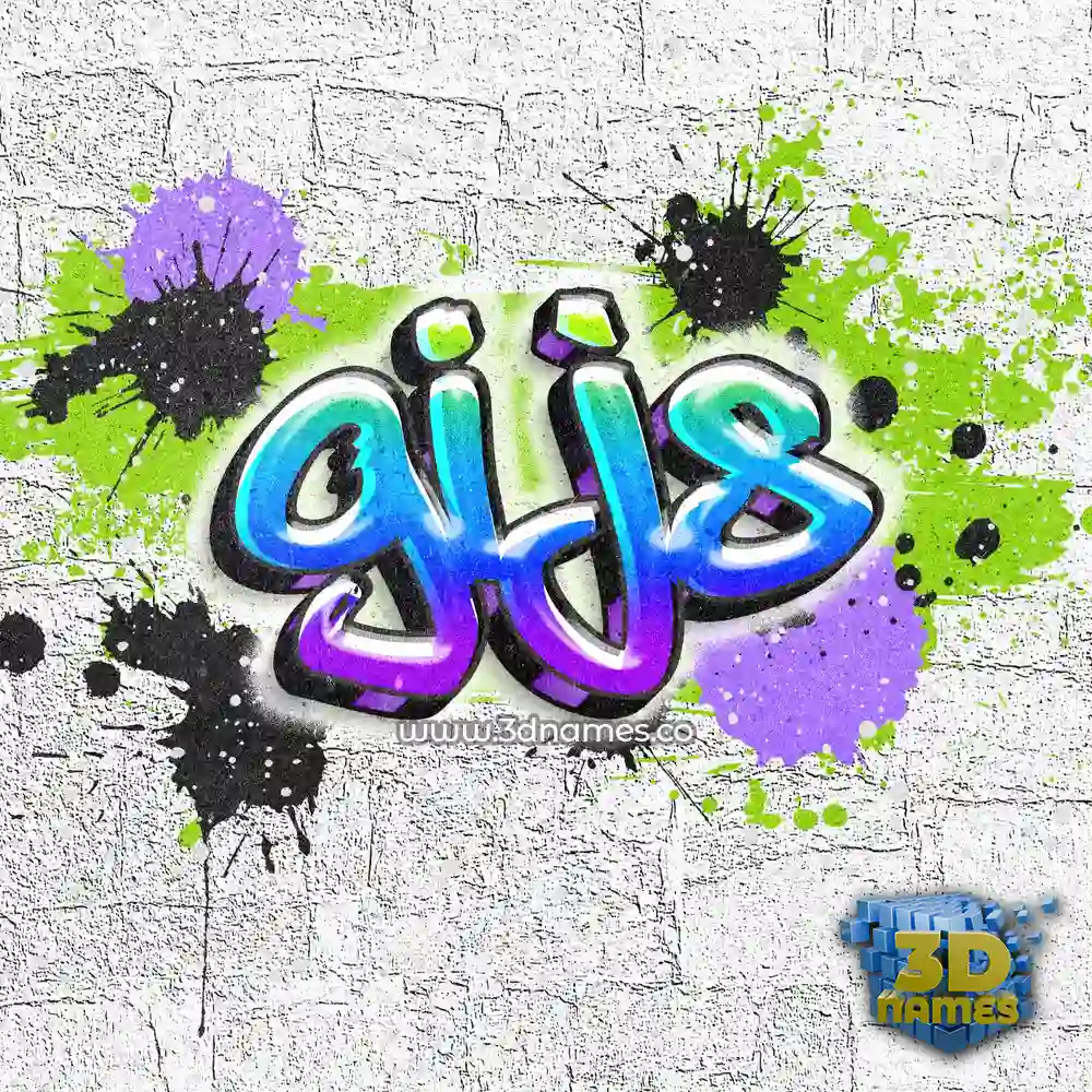 gijs in Graffiti Grunge style - 3D name wallpaper