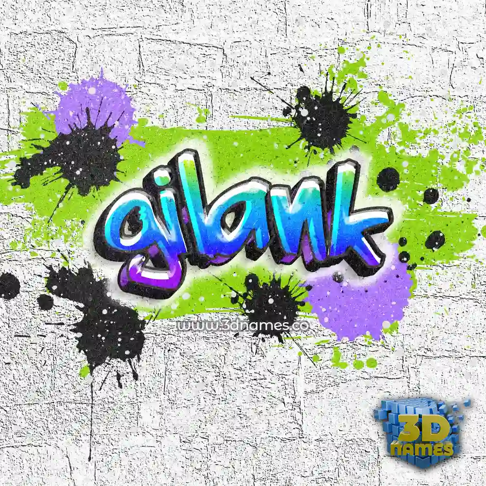 gilank in Graffiti Grunge style - 3D name wallpaper