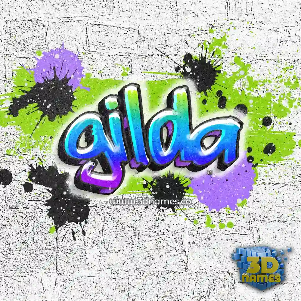 gilda in Graffiti Grunge style - 3D name wallpaper
