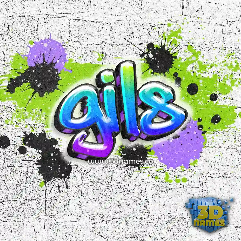 gils in Graffiti Grunge style - 3D name wallpaper