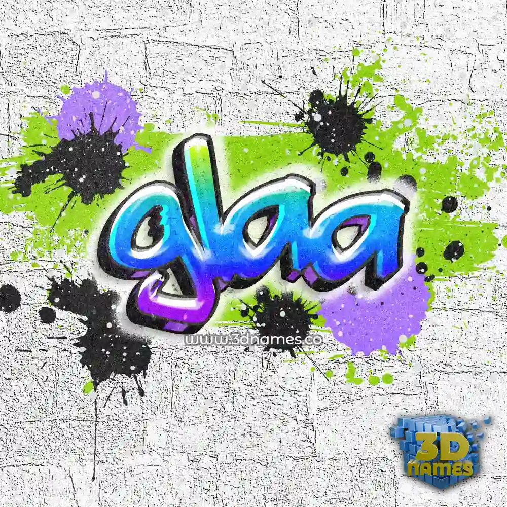 glaa in Graffiti Grunge style - 3D name wallpaper