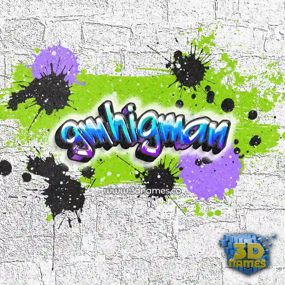 gmhigman in Graffiti Grunge style - 3D name wallpaper