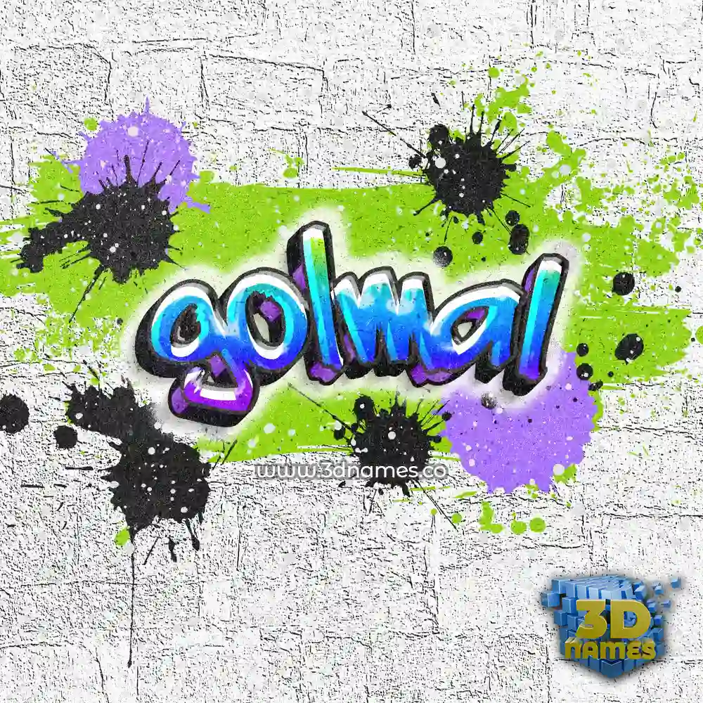 golmal in Graffiti Grunge style - 3D name wallpaper