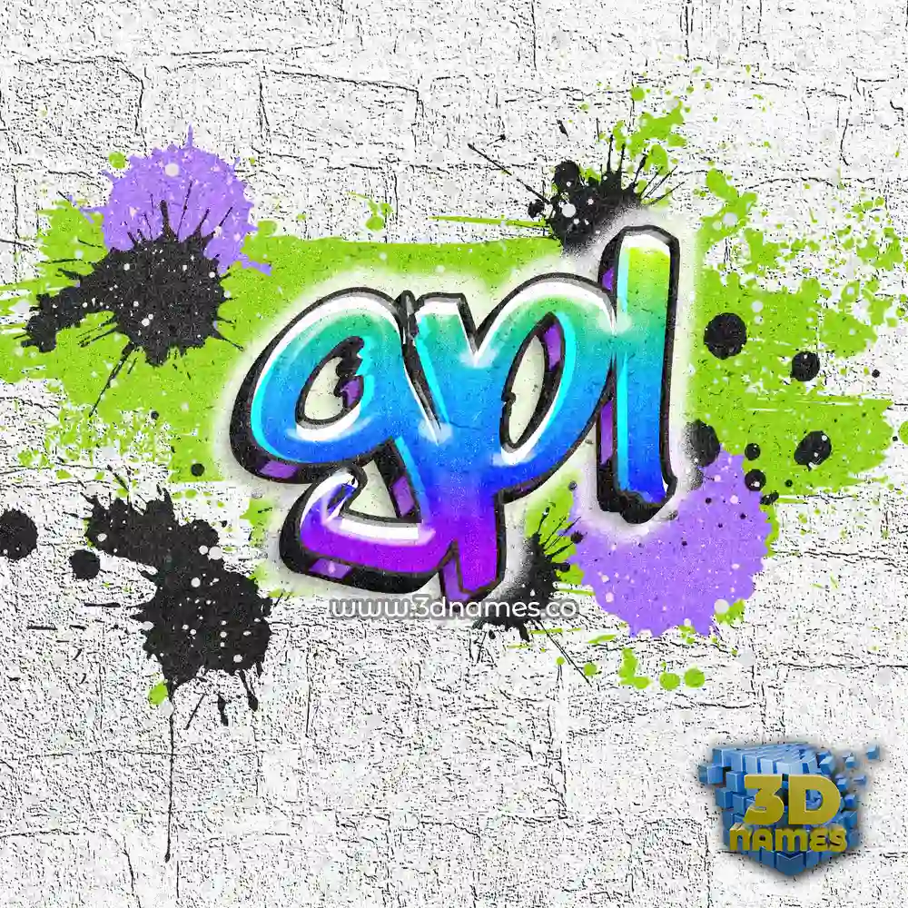 gpl in Graffiti Grunge style - 3D name wallpaper