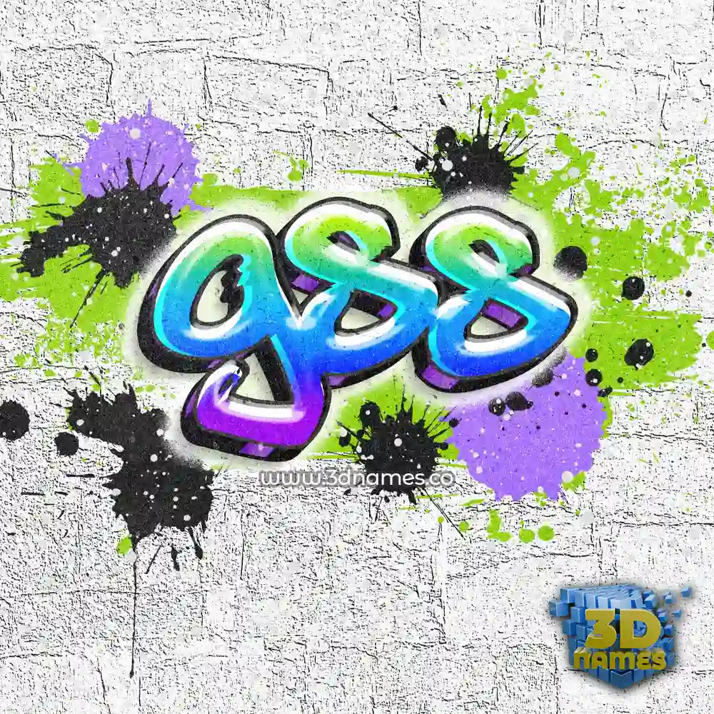gss in Graffiti Grunge style - 3D name wallpaper
