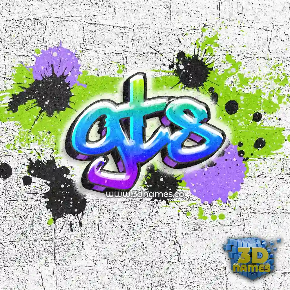 gts in Graffiti Grunge style - 3D name wallpaper