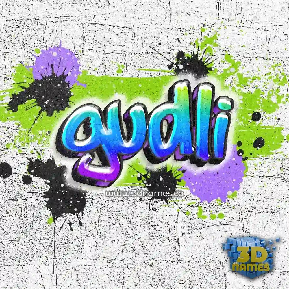 gudli in Graffiti Grunge style - 3D name wallpaper