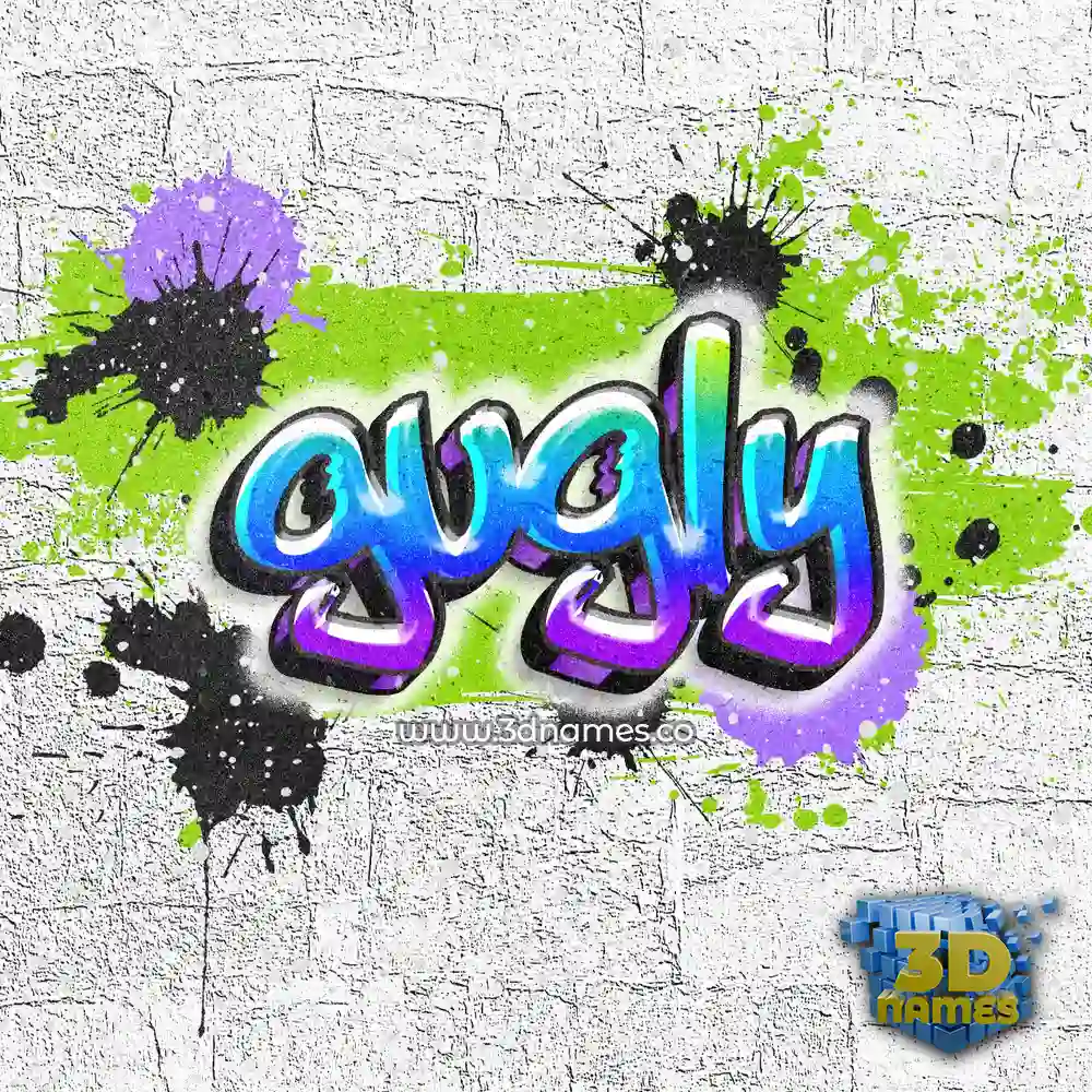 gugly in Graffiti Grunge style - 3D name wallpaper