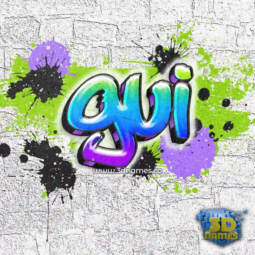 gui in Graffiti Grunge style - 3D name wallpaper
