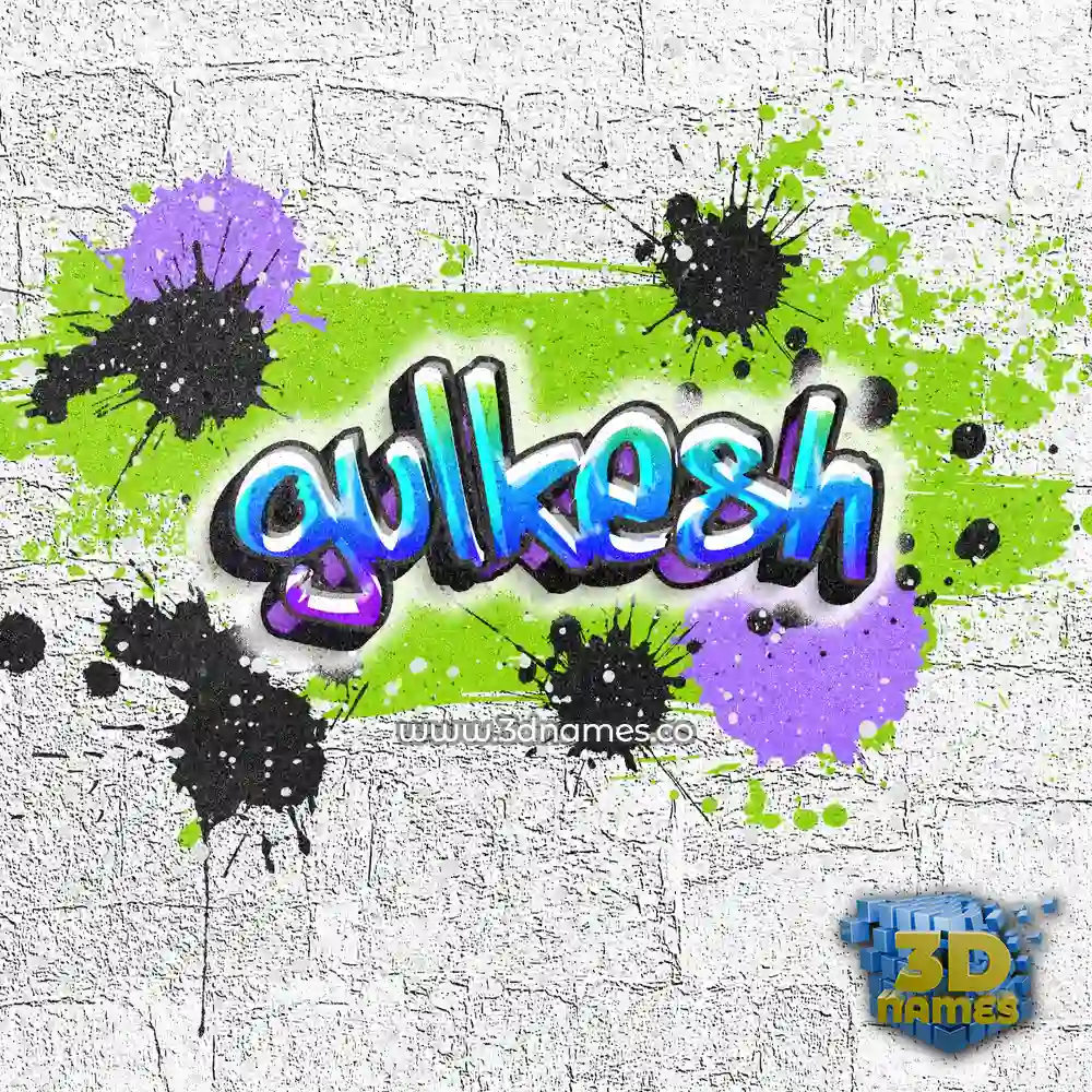 gulkesh in Graffiti Grunge style - 3D name wallpaper
