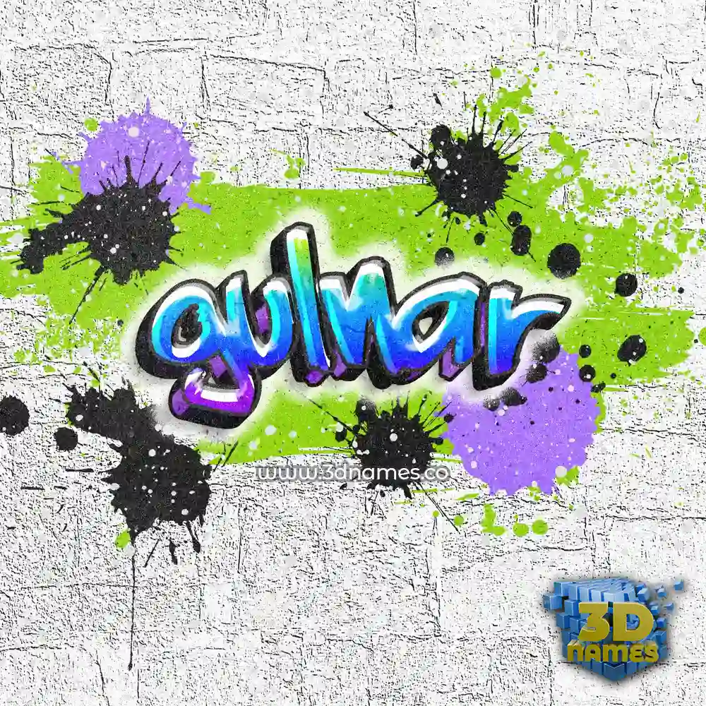 gulnar in Graffiti Grunge style - 3D name wallpaper