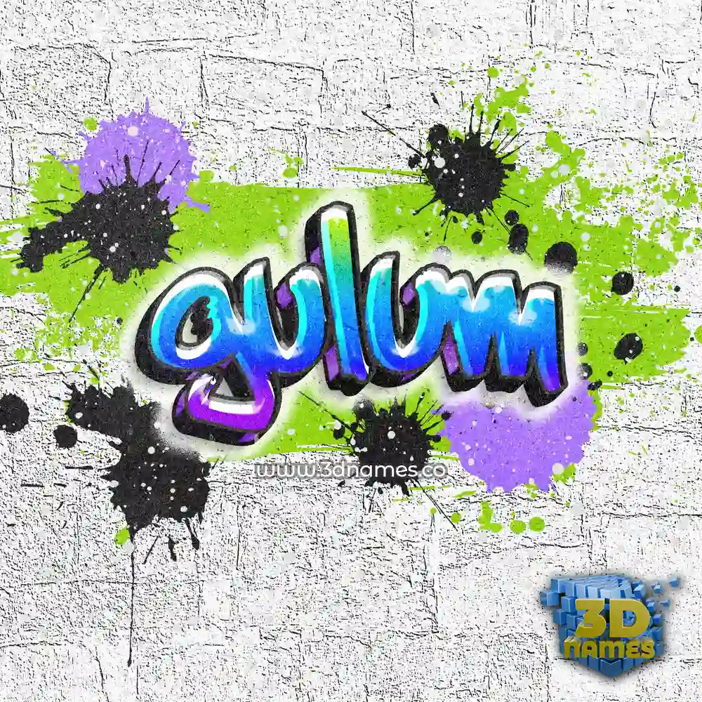 gulum in Graffiti Grunge style - 3D name wallpaper