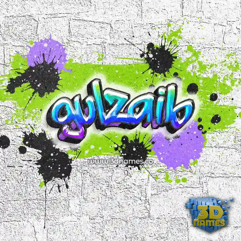 gulzaib in Graffiti Grunge style - 3D name wallpaper