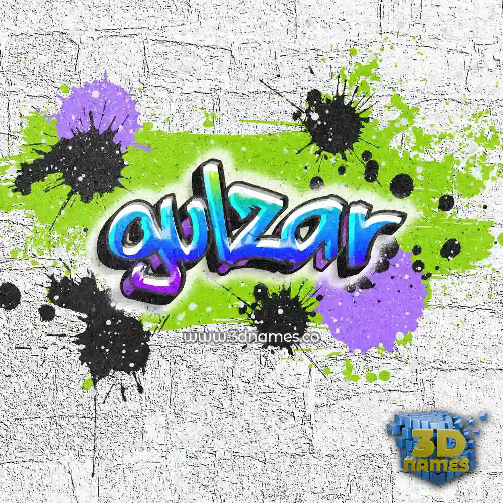 gulzar in Graffiti Grunge style - 3D name wallpaper