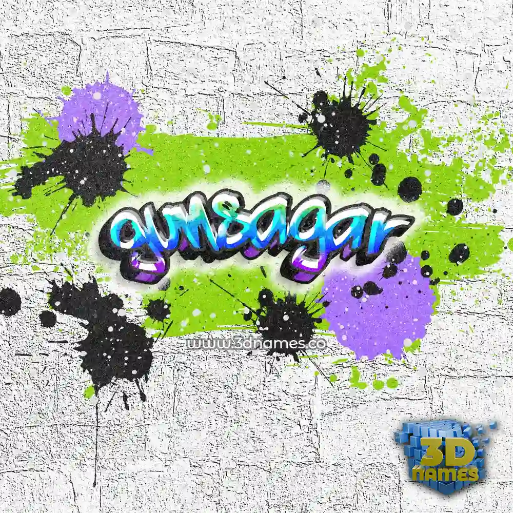 gunsagar in Graffiti Grunge style - 3D name wallpaper