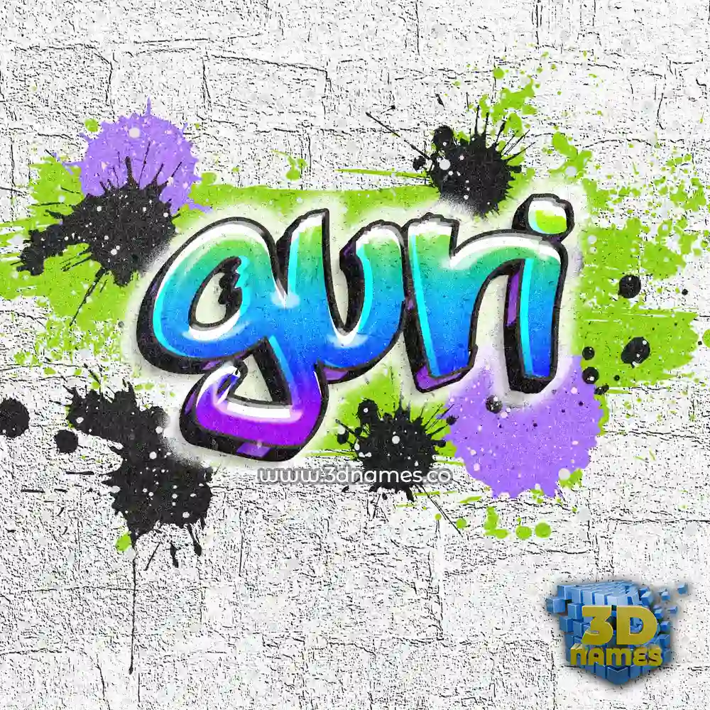 guri in Graffiti Grunge style - 3D name wallpaper