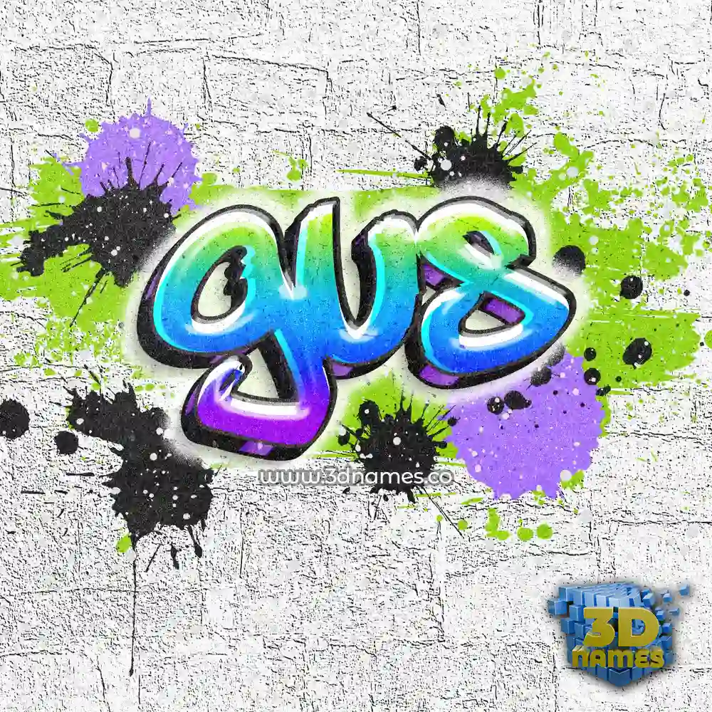 gus in Graffiti Grunge style - 3D name wallpaper
