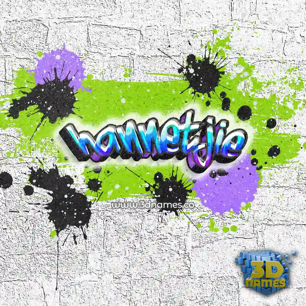hannetjie in Graffiti Grunge style - 3D name wallpaper