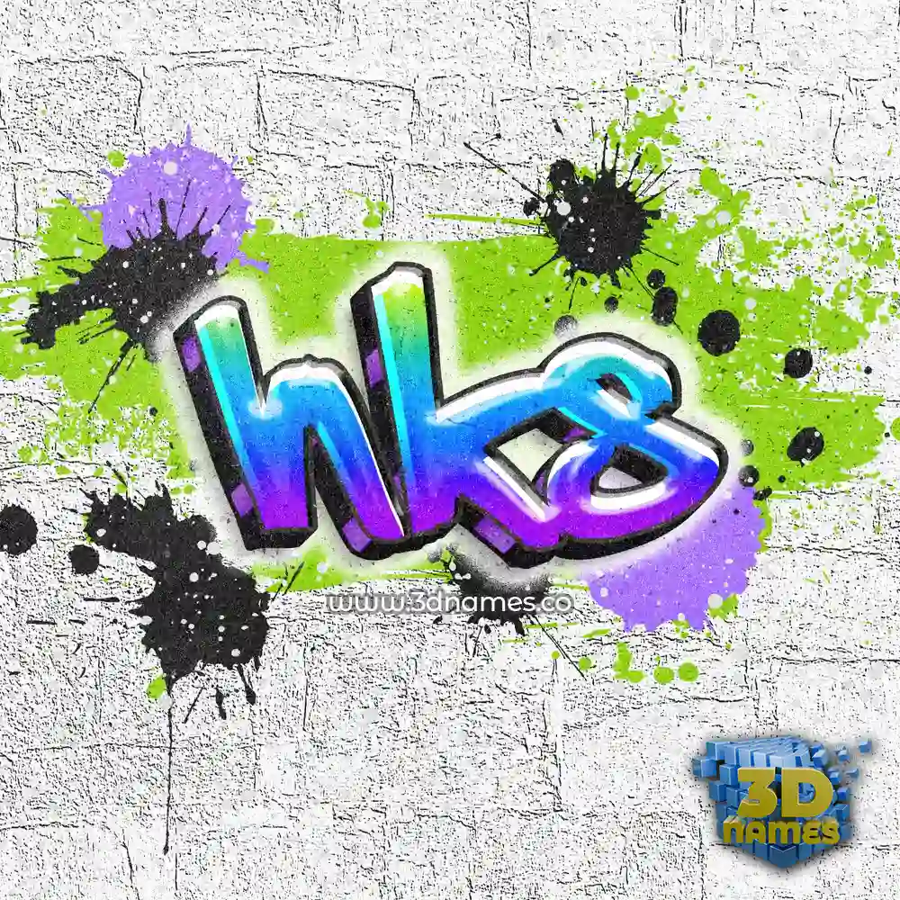 hks in Graffiti Grunge style - 3D name wallpaper