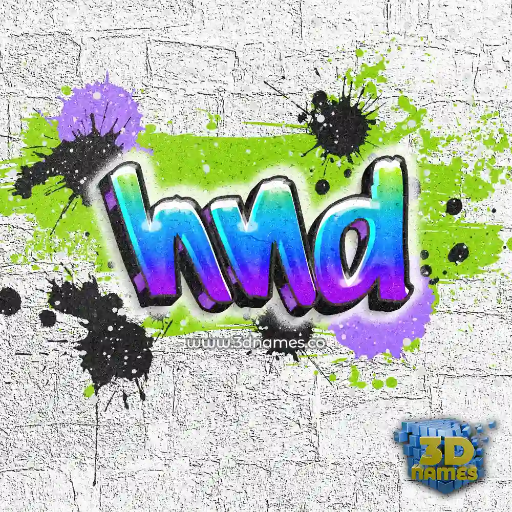 hnd in Graffiti Grunge style - 3D name wallpaper