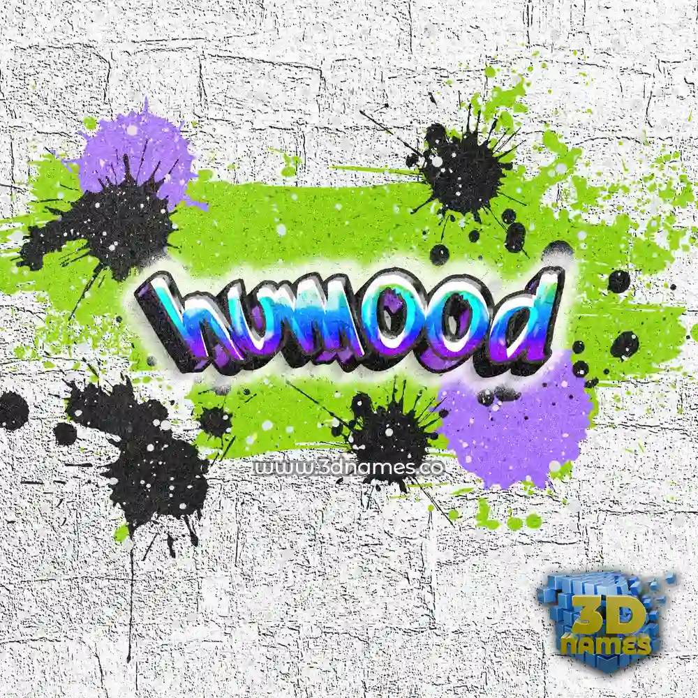 humood in Graffiti Grunge style - 3D name wallpaper