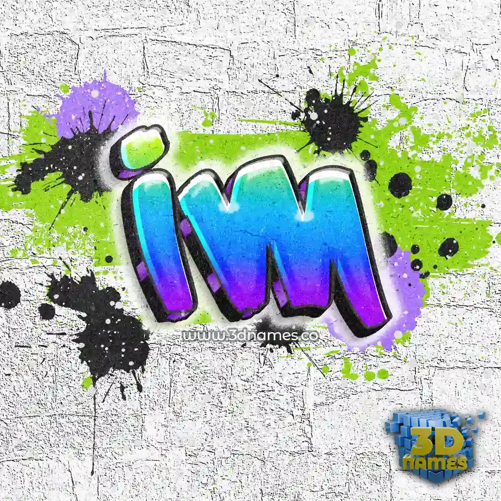 im in Graffiti Grunge style - 3D name wallpaper