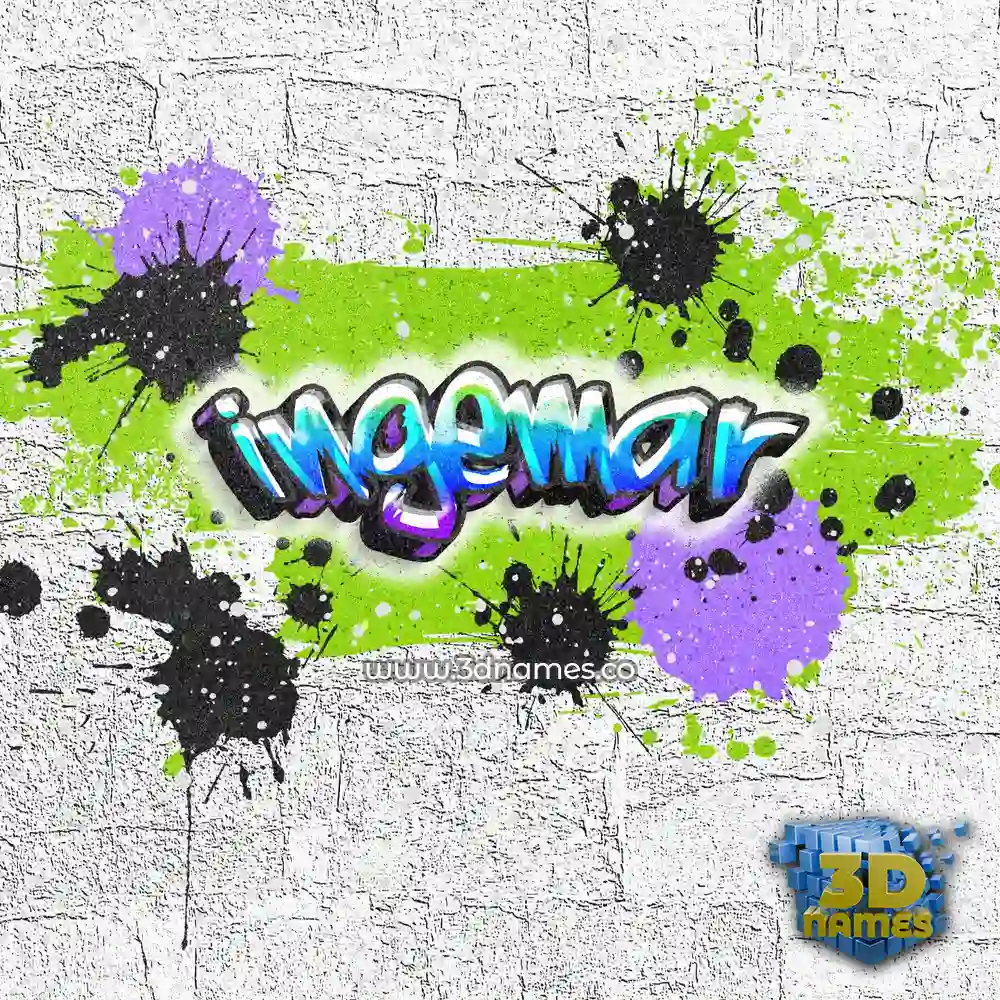 ingemar in Graffiti Grunge style - 3D name wallpaper